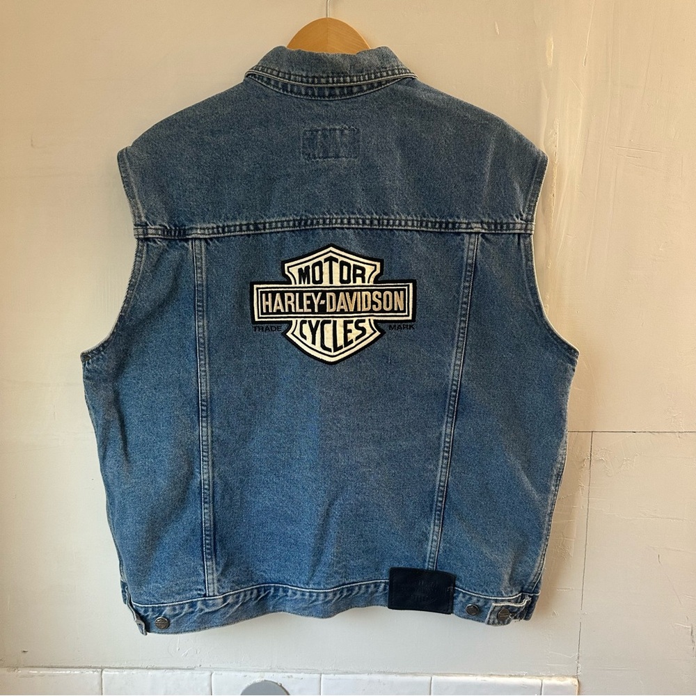 Harley-Davidson Blue Denim Vest